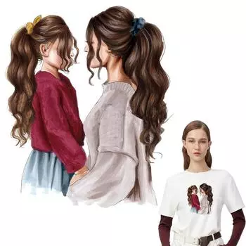 Модные аксессуары, тканевые самоклеящиеся нашивки для одежды, застежки на джинсы, аппликация, гладить для мамы, дочки, сделай сам, сделай сам 17.6x21cm