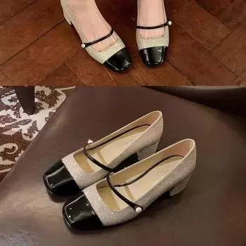 Модные балетки Crossover со шнуровкой, весна 2024, новые персонализированные женские туфли-пуфы, симпатичные танцевальные туфли 35 чёрный