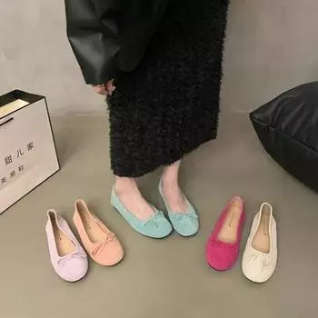 Модные балетки Macaron на мягкой подошве, туфли на плоской подошве с мелким горлышком и круглой головкой, новая модель, туфли Мэри Джейн, кроссовки 38 небесно-голубой
