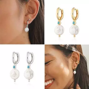 Модные барочные нерегулярные жемчужные серьги женские серьги из стерлингового серебра 925 пробы ювелирные изделия кулон