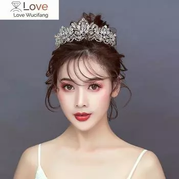 Модные барочные роскошные хрустальные абс свадебные короны диадемы светло-золотого цвета диадема тиара для женщин невесты свадебные аксессуары для волос