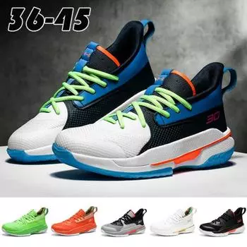 Модные баскетбольные кроссовки, повседневные кроссовки для пар, спортивные кроссовки, дышащие кроссовки 36 зелёный