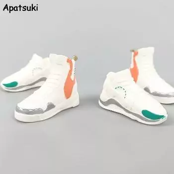 Модные баскетбольные кукольные туфли для Кена, мальчики, куклы, кроссовки, спортивная обувь для бойфренда Барби, Кена, 1/6, аксессуары для кукол, детские игрушки белый