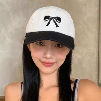 Модные бейсболки с вышитым бантом, цветные, женские, летние, корейские, модные, универсальные, повседневные, солнцезащитные, с мягким верхом, мужские шляпы 56-58cm белый