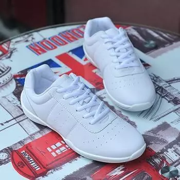 Модные белые кроссовки женские аэробные туфли женская обувь соревнования тренировочные танцевальные туфли дизайнерские кроссовки для женщин Tenis De Mujer 33 белый