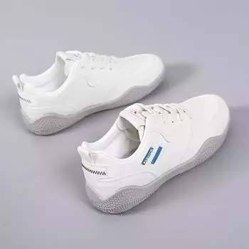 Модные белые туфли женские новые легкие женские кроссовки модные спортивные кроссовки на шнуровке с мягкой подошвой дышащая обувь 2024 35 белый