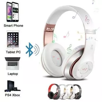 Модные беспроводные наушники спортивные наушники Bluetooth 5.0 складные беспроводные наушники гарнитура вкладыши наушники для наушников белый/золотой