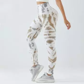 Модные бесшовные брюки для йоги для женщин с высокой талией, эластичные спортивные леггинсы с эффектом пуш-ап, облегающие повседневные леггинсы для фитнеса, 24417 S жёлтый