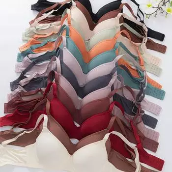 Модные бесшовные бюстгальтеры Push-Up с косточками и регулируемыми бретелями для большой, маленькой и боковой груди 90B