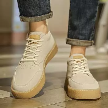 Модные бежевые новые повседневные мужские туфли на осень и зиму Модный дизайн Трендовый стиль Отдых на свежем воздухе Вечеринка Повседневные офисные молодежные туфли для скейтбординга 39 коричневый