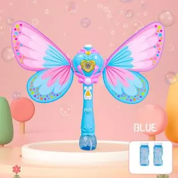 Модные безопасные развлечения, яркий цвет, дизайн бабочки, пузырьковая игрушка для девочек розовый