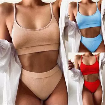 Модные бикини бикини с подкладкой купальники купальники женские купальники сексуальные бикини купальник пляжная одежда комплект женские бикини XS белый