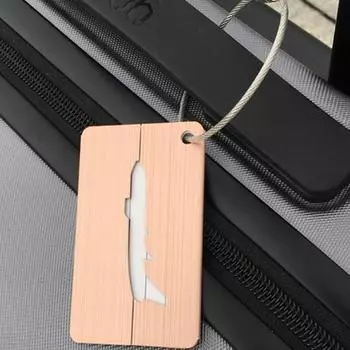 Модные бирки для багажа, бирки для багажа, держатель для адресной бирки для чемодана, бирка для багажа из алюминиевого сплава, дорожные аксессуары синий