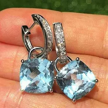 Модные блестящие серьги-подвески с фианитами для женщин, модные женские аксессуары для свадебной вечеринки, темпераментный подарок, стильные ювелирные изделия