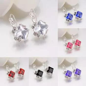 Модные блестящие серьги, свадебные украшения чёрный