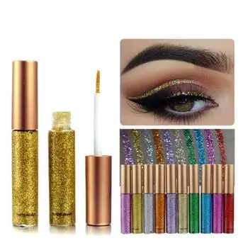 Модные блестящие тени для век, блестящий макияж, долговечная блестящая жидкая подводка для глаз 2#