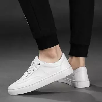 Модные большие мужские и женские минималистичные скейтбордные туфли Модные кроссовки для вождения, ходьбы, тенниса, скейтбординга, туфли на плоской подошве, для молодежи и взрослых, для мужчин, для отдыха на открытом воздухе, 35-49 35 белый