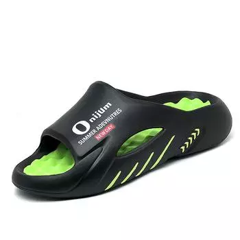 Модные большие мужские сандалии Летние повседневные спортивные тапочки ЭВА массажные мягкие подошвы дышащие пляжные сандалии Легкие туфли для купания 38-47 38-39