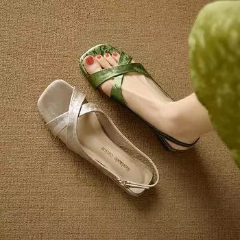 Модные босоножки с квадратным носком и ремешком на щиколотке, женские туфли на квадратном каблуке, односложные мюли с пряжкой, сексуальные босоножки на каблуках с открытым носком, ретро-китай 35