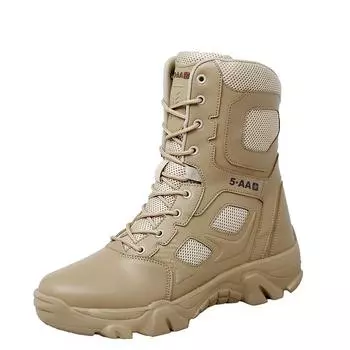 Модные ботинки Desert battle по щиколотку, походная обувь, дышащие тренировочные ботинки для охоты, легкие высокие нескользящие ботинки для мужчин 44