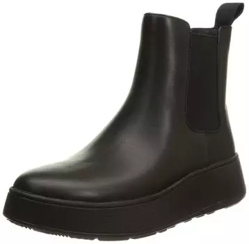Модные ботинки КОЖАНЫЕ БОТИНКИ ЧЕЛСИ НА ПЛАТНОЙ ПЛАТФОРМЕ Все черные [Fit Flop] F-MODE