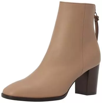 Модные ботинки с квадратным носком, простые короткие ботинки ОК [Коллекция Lanvin]
