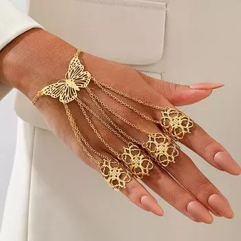 Модные браслеты для женщин. Ювелирные изделия. золотой