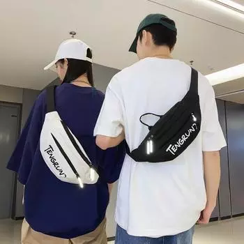 Модные брендовые нагрудные сумки для мальчиков, повседневные японские сумки на ремне, маленькие мужские рюкзаки, модные сумки через плечо, новые многофункциональные поясные сумки M