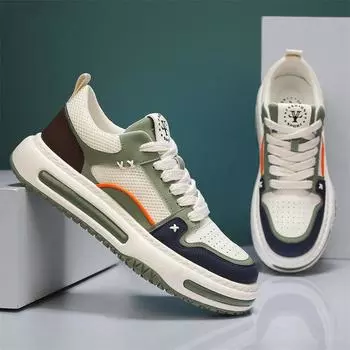 Модные британские вулканизированные кроссовки для мужчин в уличном стиле, спортивная повседневная обувь для мужчин, новые кроссовки для ходьбы, мужская мода 39 зелёный