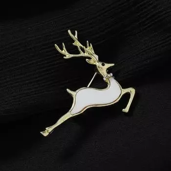 Модные броши для женских украшений белый