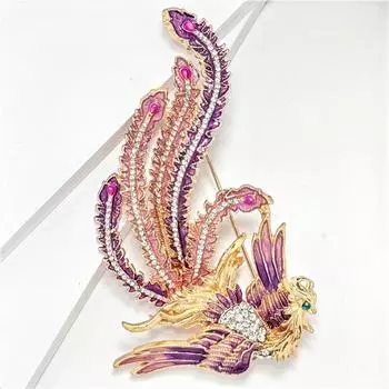 Модные броши для женских украшений фиолетовый