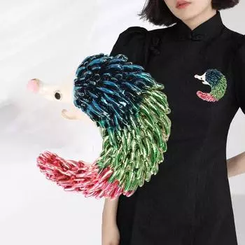 Модные броши для женских украшений разноцветный