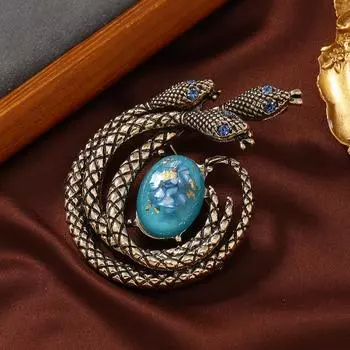 Модные броши для женских украшений синий