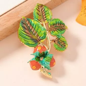 Модные броши для женских украшений зелёный