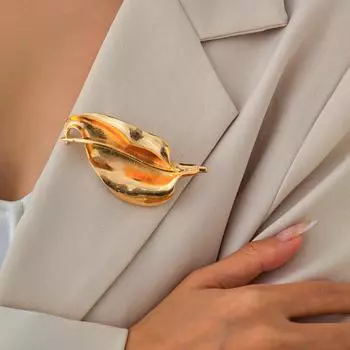 Модные броши для женских украшений золотой