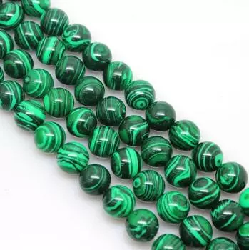 Модные бусины из натурального камня малахитовые бусины DIY ювелирные аксессуары 4/6/8/10 мм женские ювелирные изделия 4