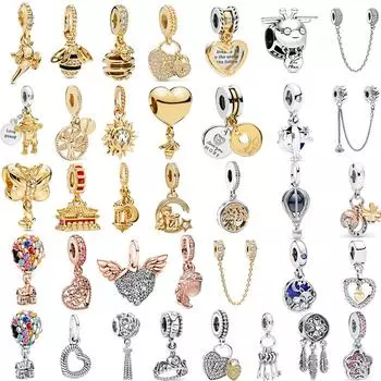 Модные бусины-капли для женщин Браслет с подвесками DIY Ювелирные изделия