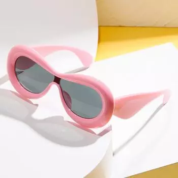 Модные цельные солнцезащитные очки Street Shot Bread Expansion Funny Candy Man Women Sunglasses