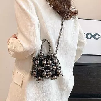Модные цепочки, пайетки, сумки через плечо, сплошные, горячая распродажа, сумки через плечо для женщин, тренд
