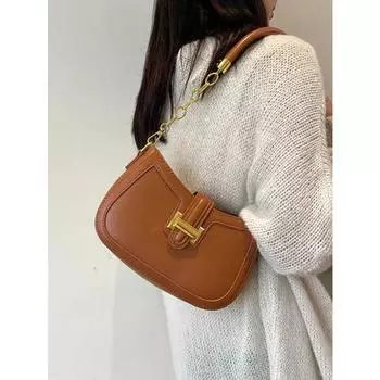 Модные цепочки женские сумки через плечо классические ПУ кожаные клапаны дизайн подмышки сумка через плечо женские повседневные сумки