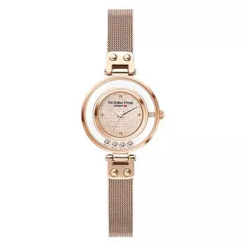 Модные часы, легкие, маленькие, японские кварцевые часы, звездное небо, браслет из нержавеющей стали, повседневные водонепроницаемые часы для женщин, популярный подарок на день [VICTORIA HYDE] золотой