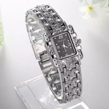 Модные часы со стразами Женские кварцевые часы синий