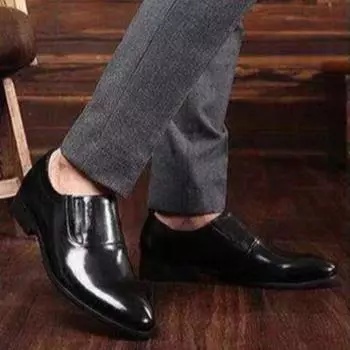 Модные черные мужские туфли с острым носком, официальная одежда, дешевая ликвидация, низкая цена, джентльменская распродажа, вечеринка 39, социальная обувь, мужская 38