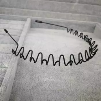 Модные черные волнистые повязки на голову для мужчин женщин унисекс зажимы для умывания базовые спортивные повязки для волос инструменты для укладки аксессуары