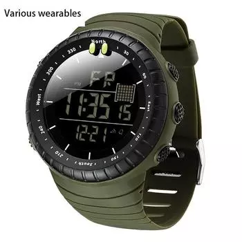 Модные цифровые часы с холодным светом, простые многофункциональные водонепроницаемые электронные часы, спортивные мужские часы для спорта на открытом воздухе