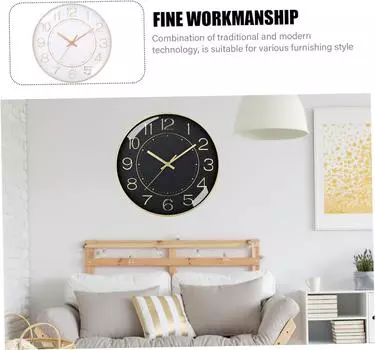Модные цифровые настенные часы без перфорации, бесшумные, точное время в пути, настенные часы для спальни, друзей, детского кабинета 8 inch