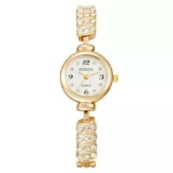 Модные цифровые женские часы с бриллиантами, женские часы, кварцевые часы, браслет золотой