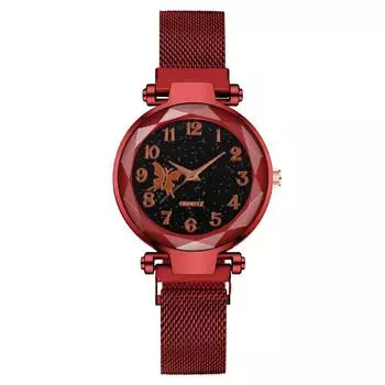 Модные цифровые женские часы, женские часы, железный магнит, ленивый железный магнит, женская модель