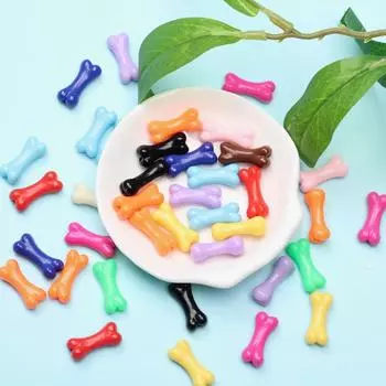 Модные цветные косточки ручной работы, акриловые бусины «сделай сам», 8,6*20 мм, модные материалы ручной работы 40pcs разноцветный