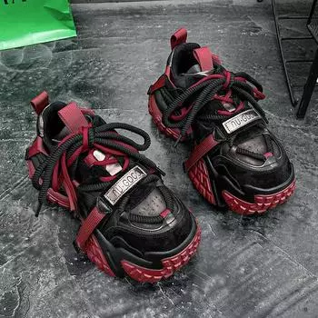 Модные цветные массивные кроссовки для женщин, дизайнерские кроссовки для бега, модная повседневная женская обувь с увеличенной внутренней платформой 35